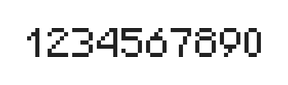5×7数字点阵字体 ddN57AB0372