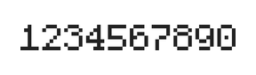 5×7数字点阵字体 ddN57AB0375