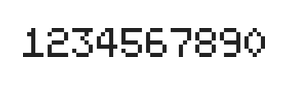 5×7数字点阵字体 ddN57AB0377