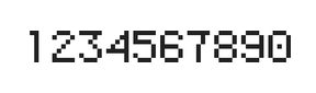 5×7数字点阵字体 ddN57AB0379
