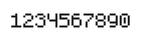 5×7数字点阵字体 ddN57AB0383