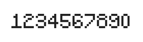 5×7数字点阵字体 ddN57AB0397