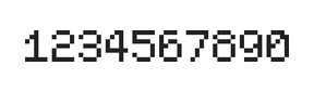 5×7数字点阵字体 ddN57AB0403