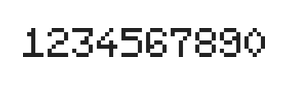 5×7数字点阵字体 ddN57AB0409