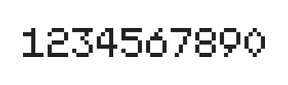 5×7数字点阵字体 ddN57AB0411