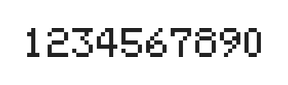 5×7数字点阵字体 ddN57AB0414