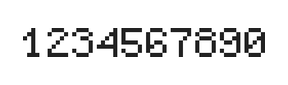5×7数字点阵字体 ddN57AB0415