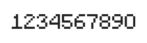 5×7数字点阵字体 ddN57AB0417