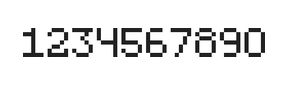 5×7数字点阵字体 ddN57AB0422