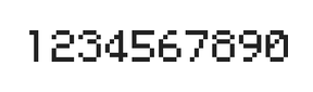 5×7数字点阵字体 ddN57AB0426