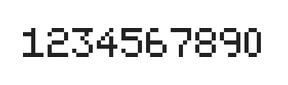 5×7数字点阵字体 ddN57AB0427