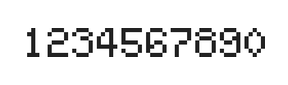 5×7数字点阵字体 ddN57AB0429