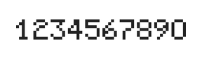 5×7数字点阵字体 ddN57AB0435