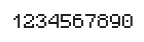 5×7数字点阵字体 ddN57AB0438