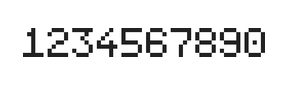 5×7数字点阵字体 ddN57AB0441