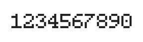 5×7数字点阵字体 ddN57AB0445