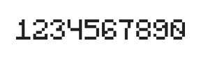 5×7数字点阵字体 ddN57AB0447
