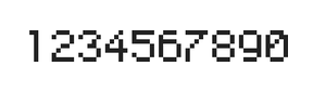 5×7数字点阵字体 ddN57AB0449