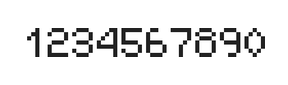 5×7数字点阵字体 ddN57AB0451