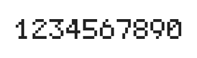 5×7数字点阵字体 ddN57AB0454