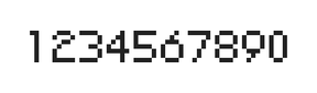 5×7数字点阵字体 ddN57AB0460