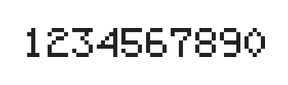 5×7数字点阵字体 ddN57AB0463