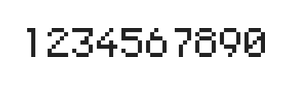 5×7数字点阵字体 ddN57AB0467