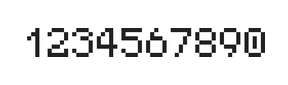 5×7数字点阵字体 ddN57AB0468
