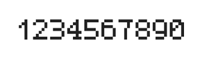 5×7数字点阵字体 ddN57AB0473