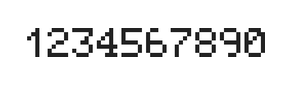 5×7数字点阵字体 ddN57AB0477
