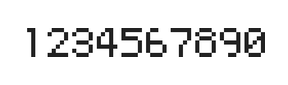 5×7数字点阵字体 ddN57AB0478