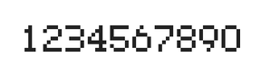 5×7数字点阵字体 ddN57AB0482