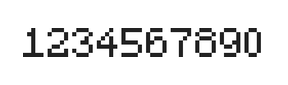 5×7数字点阵字体 ddN57AB0483
