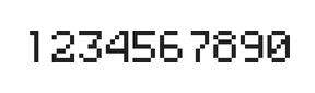 5×7数字点阵字体 ddN57AB0484
