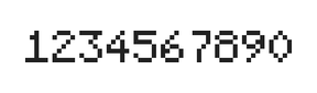 5×7数字点阵字体 ddN57AB0488
