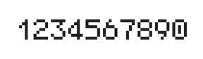 5×7数字点阵字体 ddN57AB0495