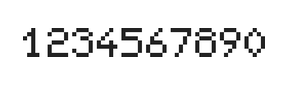 5×7数字点阵字体 ddN57AB0498