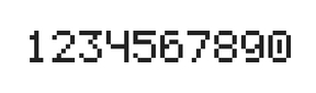 5×7数字点阵字体 ddN57AB0501
