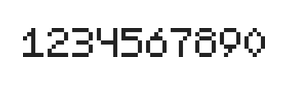 5×7数字点阵字体 ddN57AB0502