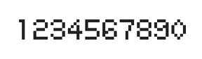 5×7数字点阵字体 ddN57AB0506
