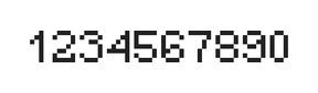 5×7数字点阵字体 ddN57AB0512