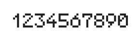 5×7数字点阵字体 ddN57AB0513