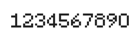 5×7数字点阵字体 ddN57AB0514