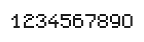 5×7数字点阵字体 ddN57AB0519