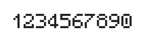 5×7数字点阵字体 ddN57AB0521