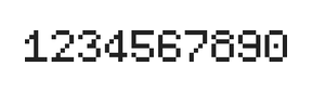 5×7数字点阵字体 ddN57AB0522
