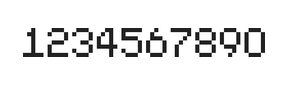 5×7数字点阵字体 ddN57AB0528