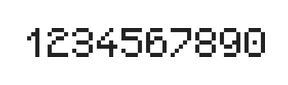 5×7数字点阵字体 ddN57AB0532