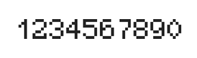 5×7数字点阵字体 ddN57AB0537