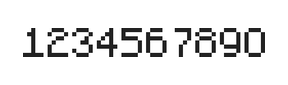 5×7数字点阵字体 ddN57AB0541